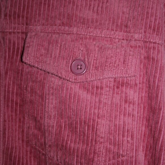 Forever 21 Cropped Women's Wide Rail Corduroy 100% Cottom Frayed Hem Size M - Picture 5 of 14